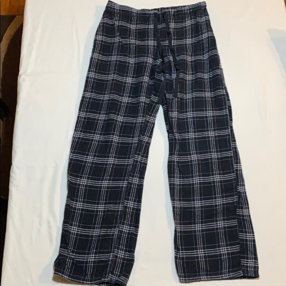 Black Plaid Pajama Pants